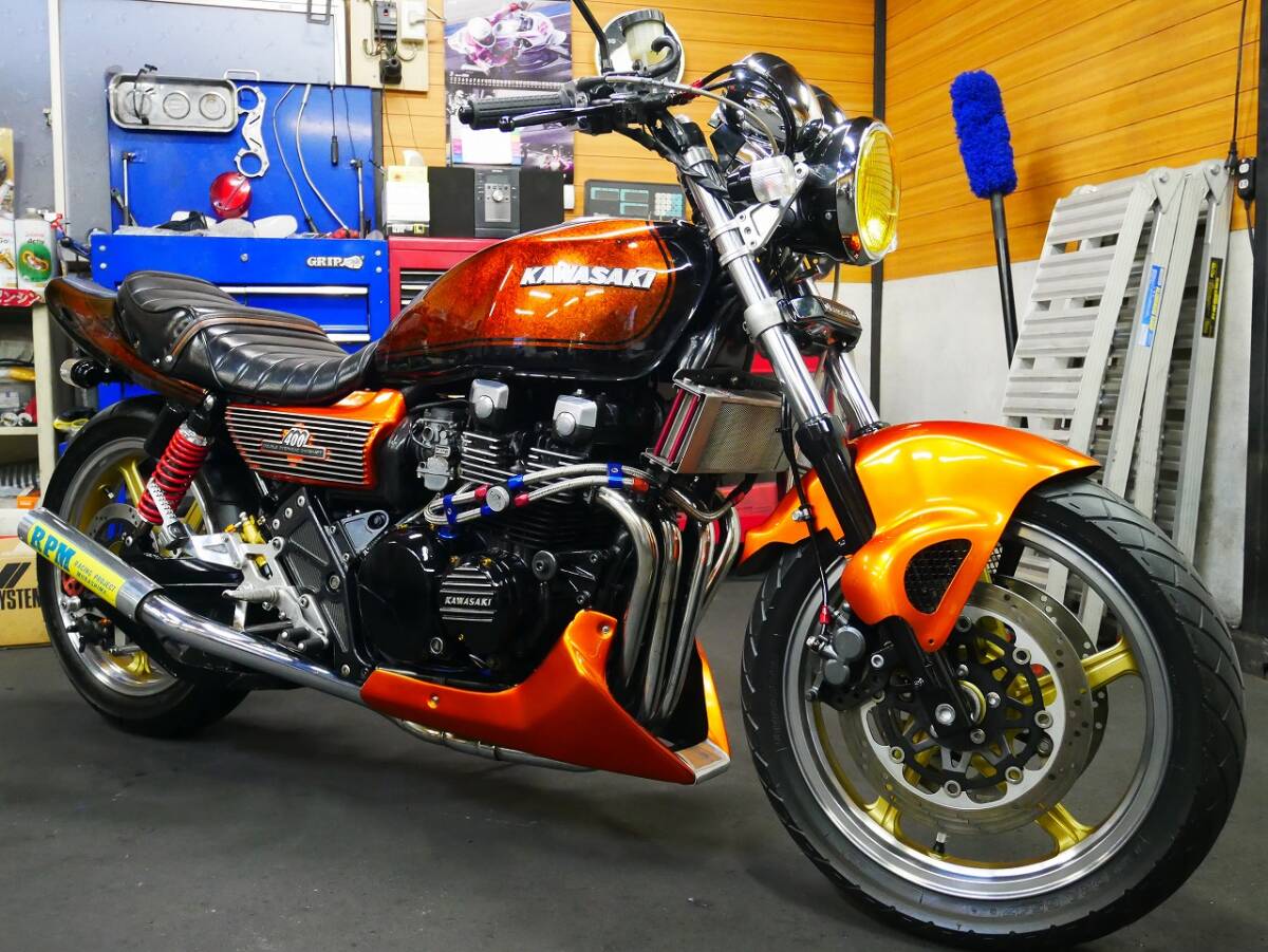 ゼファー400  好調　カスタム車 ☆kawasaki ゼファー400 C4 ZR400C-057～ 1992年モデル フルカスタム