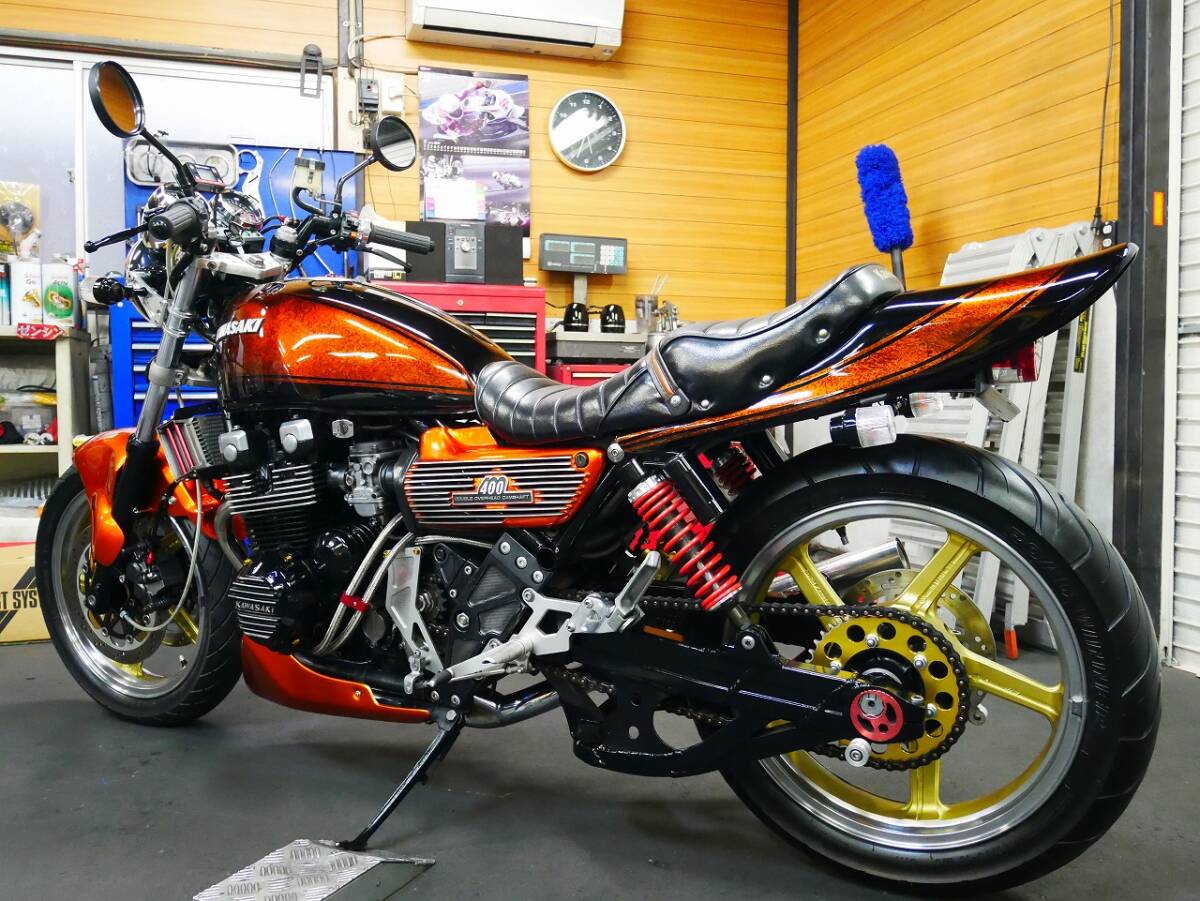☆kawasaki ゼファー400 C4 ZR400C-057～ 1992年モデル フルカスタム 