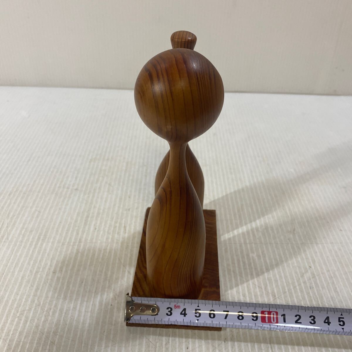 屋久杉こけし　ひな祭り　ペアこけし　アンティーク 世界遺産　屋久杉工芸品 A5 世界遺産 屋久杉 木製 ミニ コケシ こけし ペア 男女 置物 和風