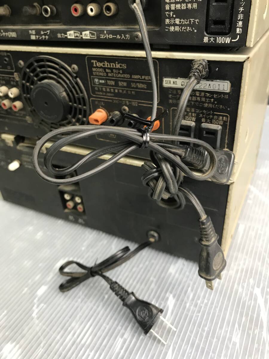 湘/Technics/システムコンポ/チューナー/アンプ/Wカセットデッキ/3点