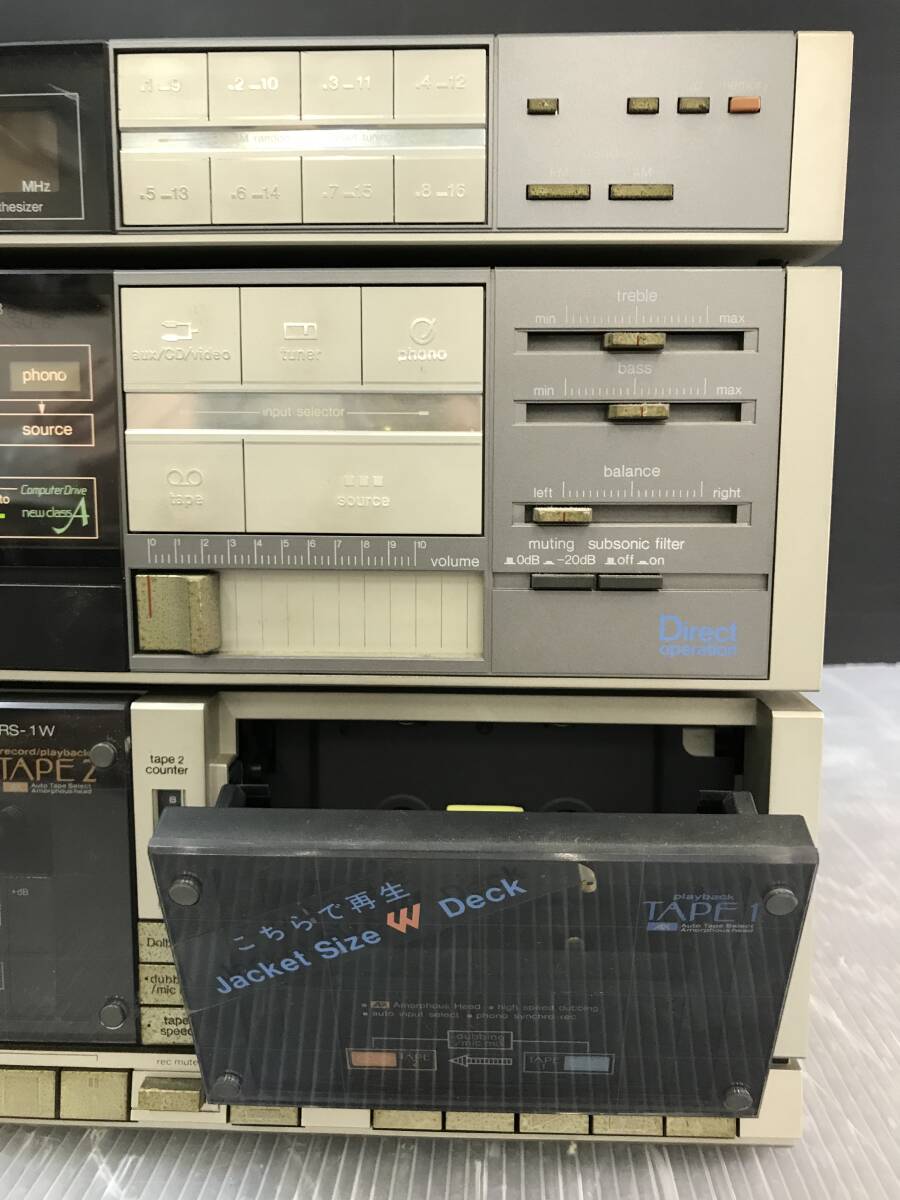 湘/Technics/システムコンポ/チューナー/アンプ/Wカセットデッキ/3点