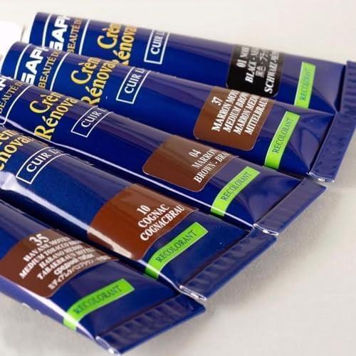 吉兆 ★01ブラック★ [ ブルー] 革製品 合皮のキズかくし レノベイティング カラー 補修 クリーム チューブ 25ml 靴 バッグ_5