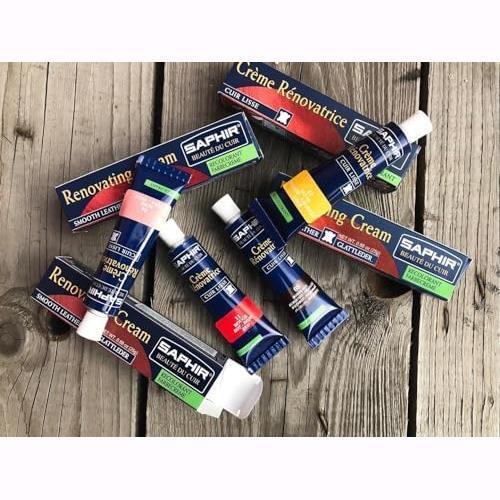 吉兆 ★01ブラック★ [ ブルー] 革製品 合皮のキズかくし レノベイティング カラー 補修 クリーム チューブ 25ml 靴 バッグ_6