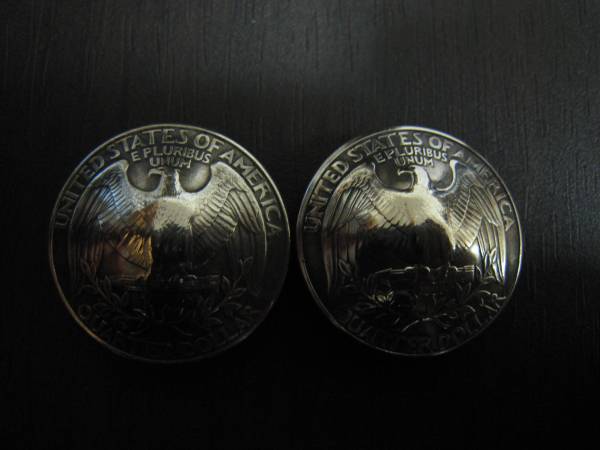 アメリカ　イーグル　25セント　コンチョ　送料120円　即決。_1