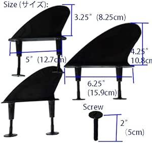 Funktion ソフトボード用 ソフトフィン 3枚セット(SOFT-FINMED-03_2