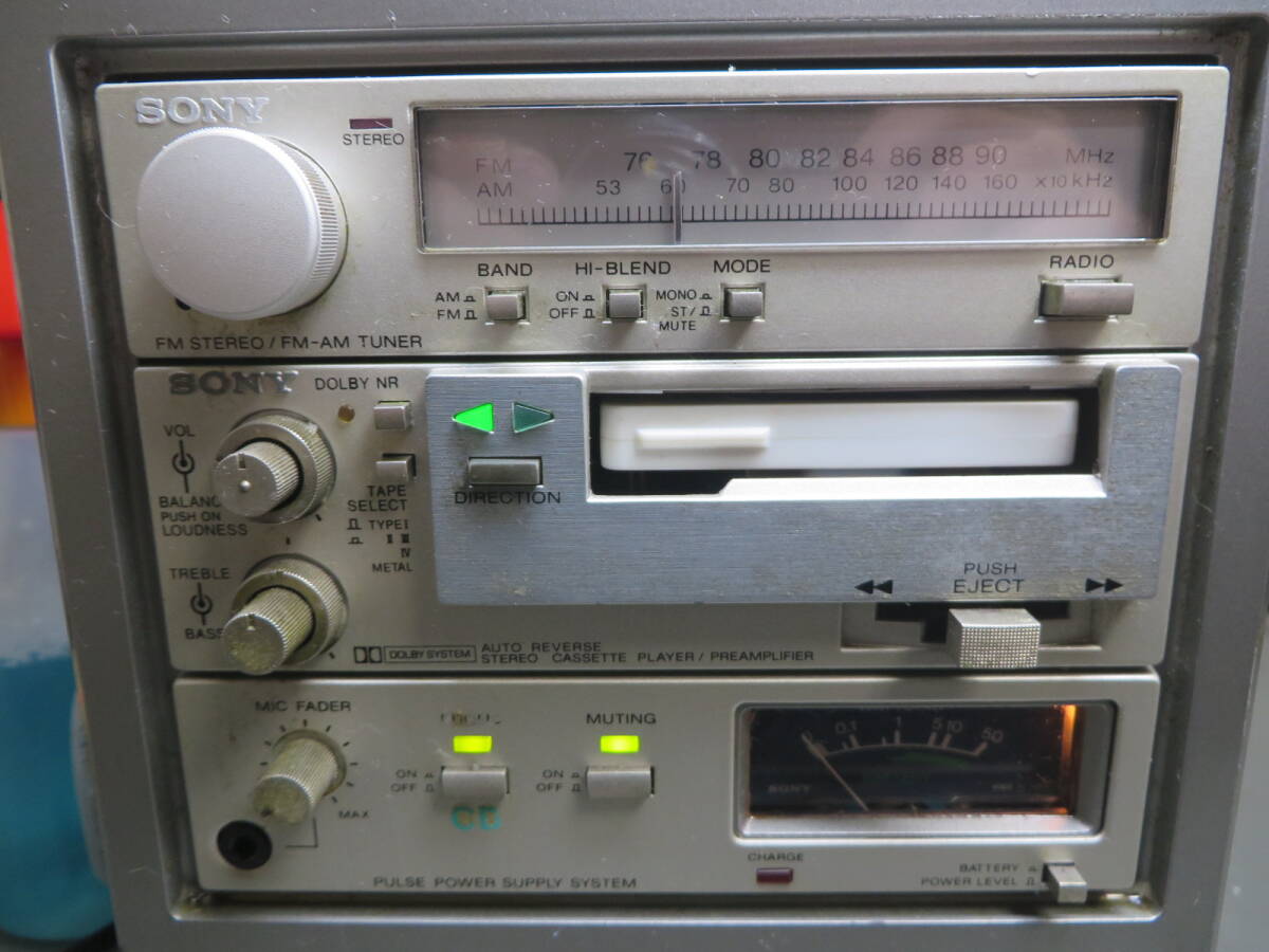 旧車に　レトロ　SONY　XF-3000　JUNK SONY XF-3000 MEDIA PORTABLE 中古ジャンク 40年もの
