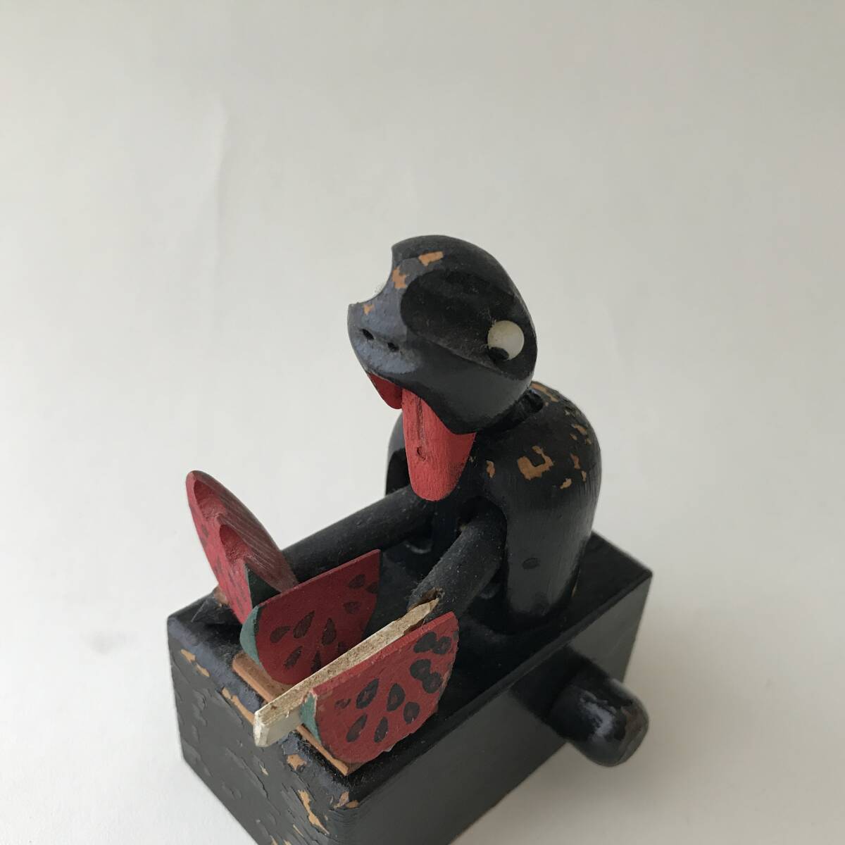 ① 古い 神戸人形 KOBE DOLL 仕掛け人形 からくり カラクリ スイカ