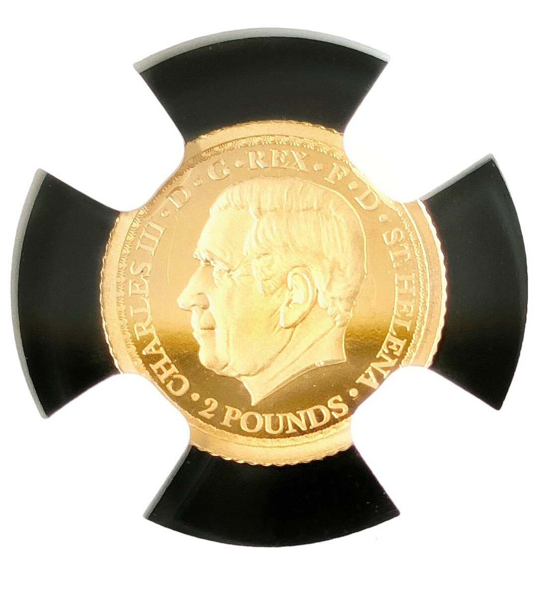 2023年 セントヘレナ 0.5g 金貨 NGC 2ポンド ウナとライオン PF69