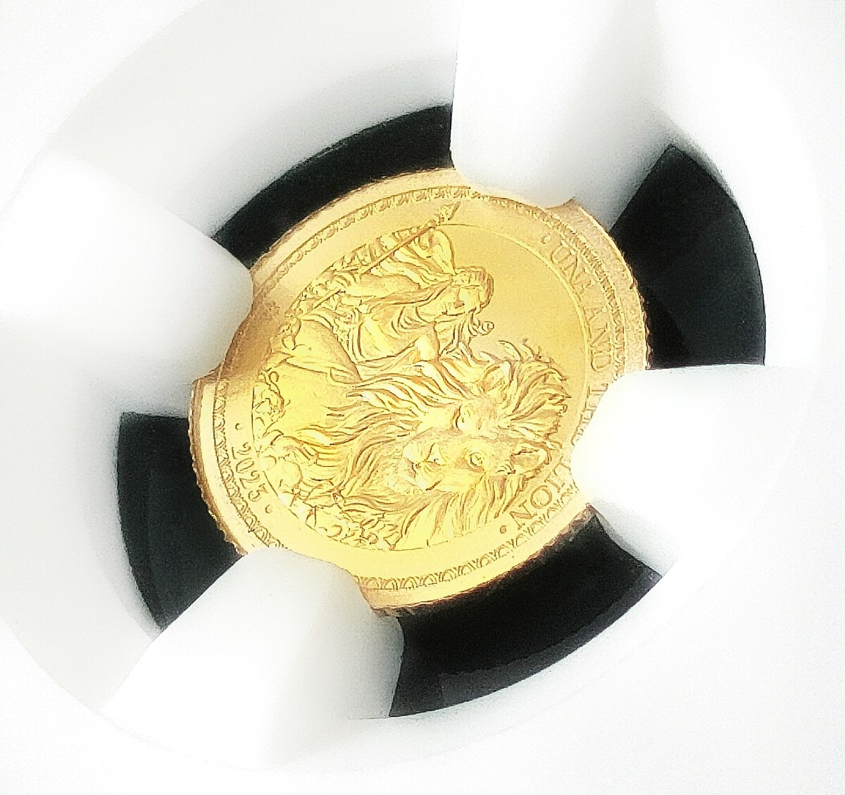 2023年 セントヘレナ 0.5g 金貨 NGC 2ポンド ウナとライオン PF69