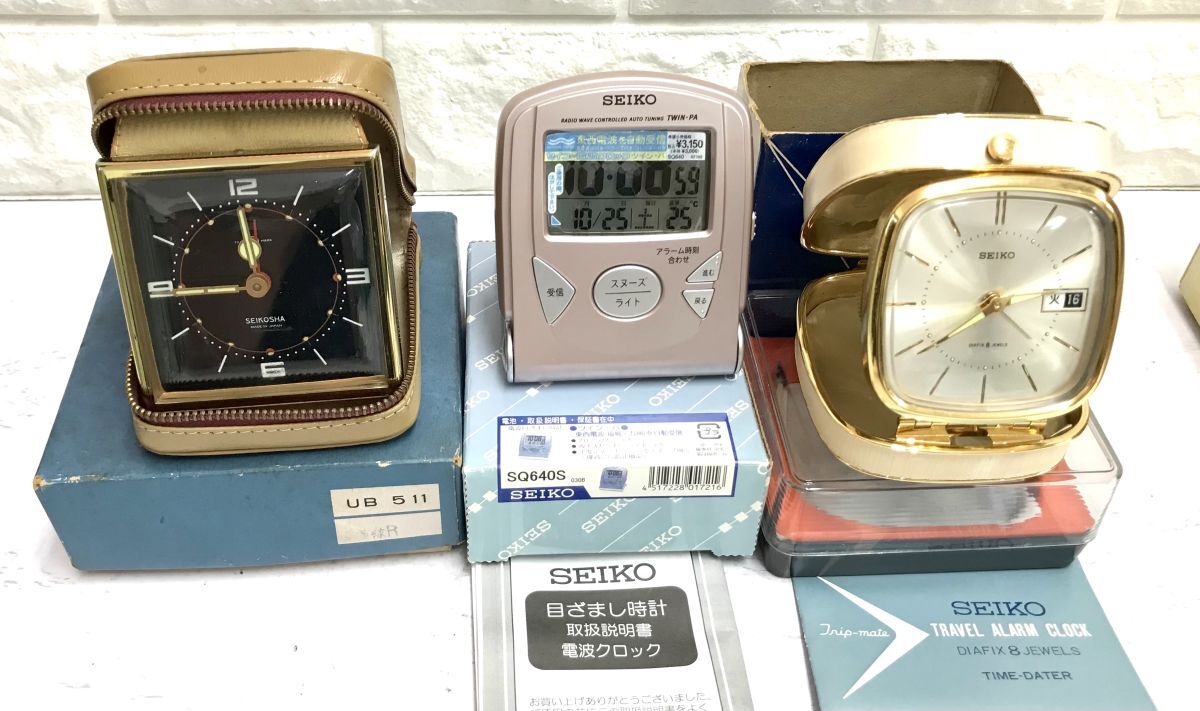 SEIKO セイコー 電波目ざまし時計 電波クロック デジタル 目ざまし時計