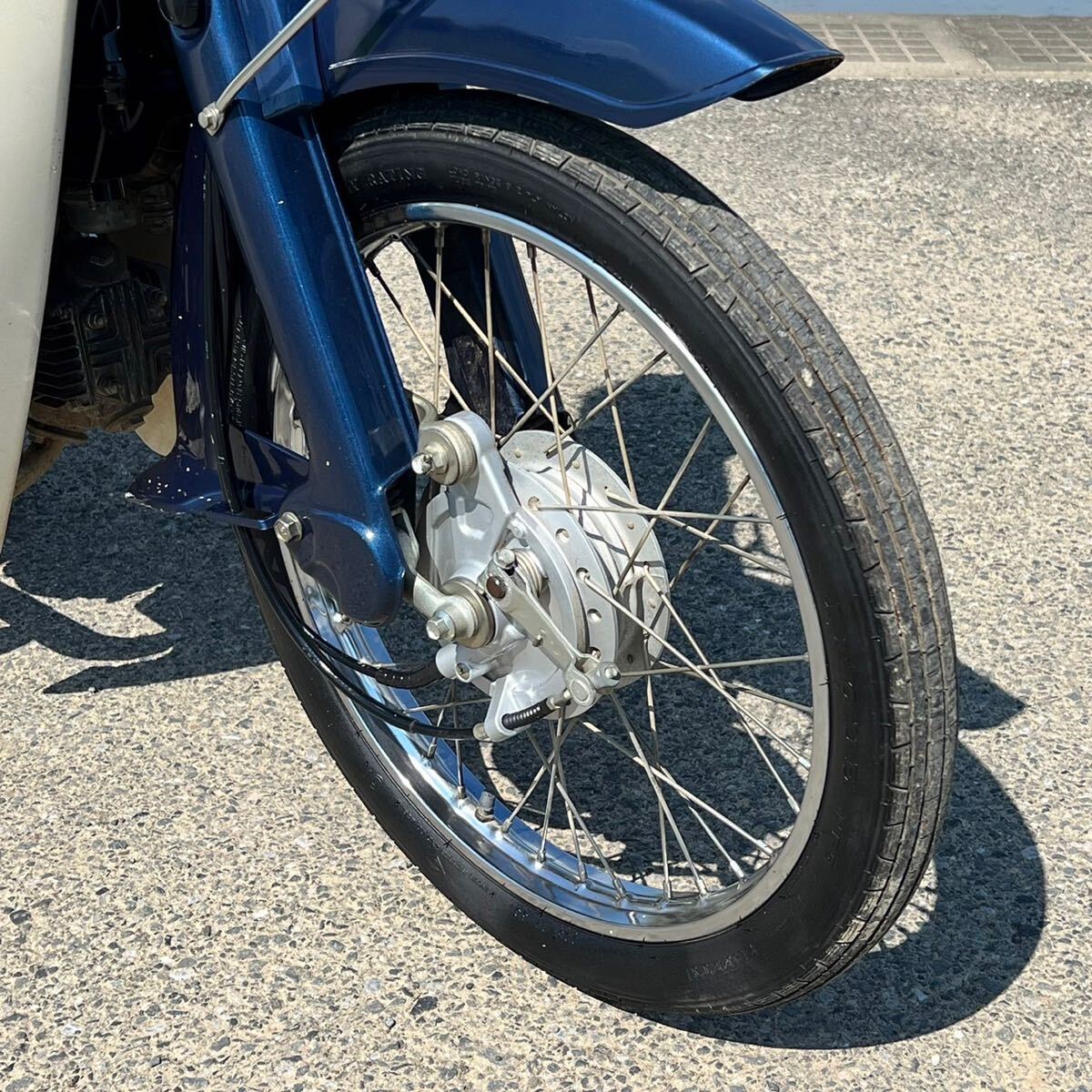 ホンダ C50カスタム スーパーカブ AA01 実動 書類付き 絶版 低走行 青 