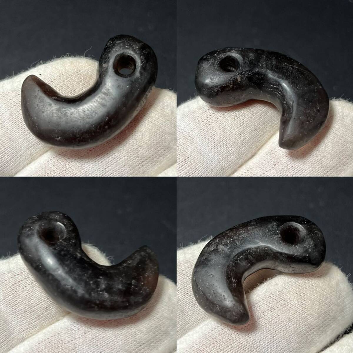 □縄文期 □ 縄文期 狩人の祭祀具黒石 黒曜石 勾玉 □出雲石縄文 □縄文期 □ 縄文期 狩人の祭祀具黒石 黒曜石 勾玉 □出雲石縄文