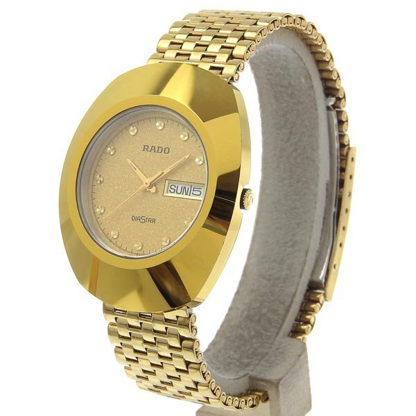 1円 稼働 ラドー RADO 114.0393.3 クオーツ ダイヤスター ゴールド文字