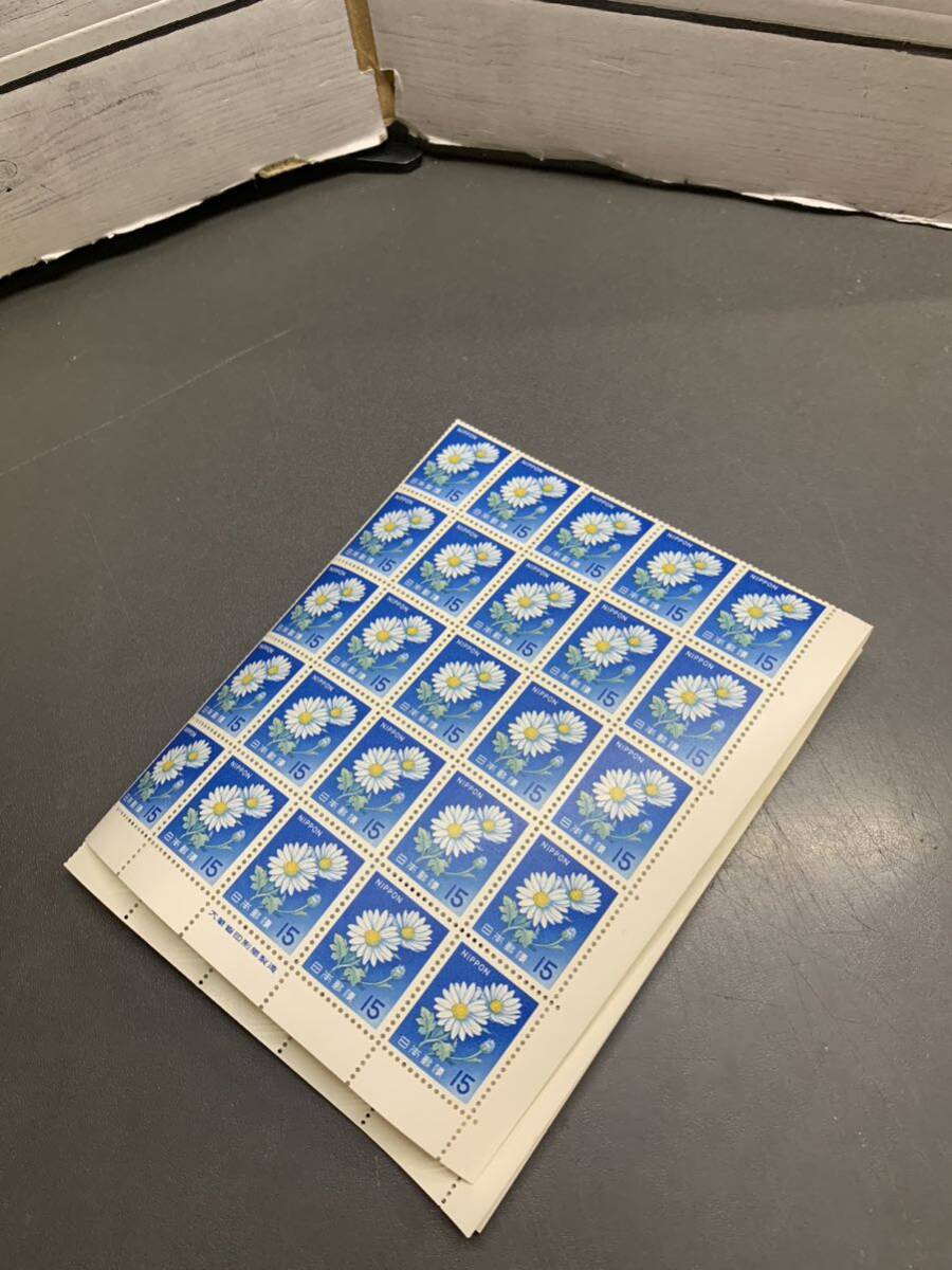 古い日本切手 きく15円切手 1シート100枚(特殊切手、記念切手)｜売買