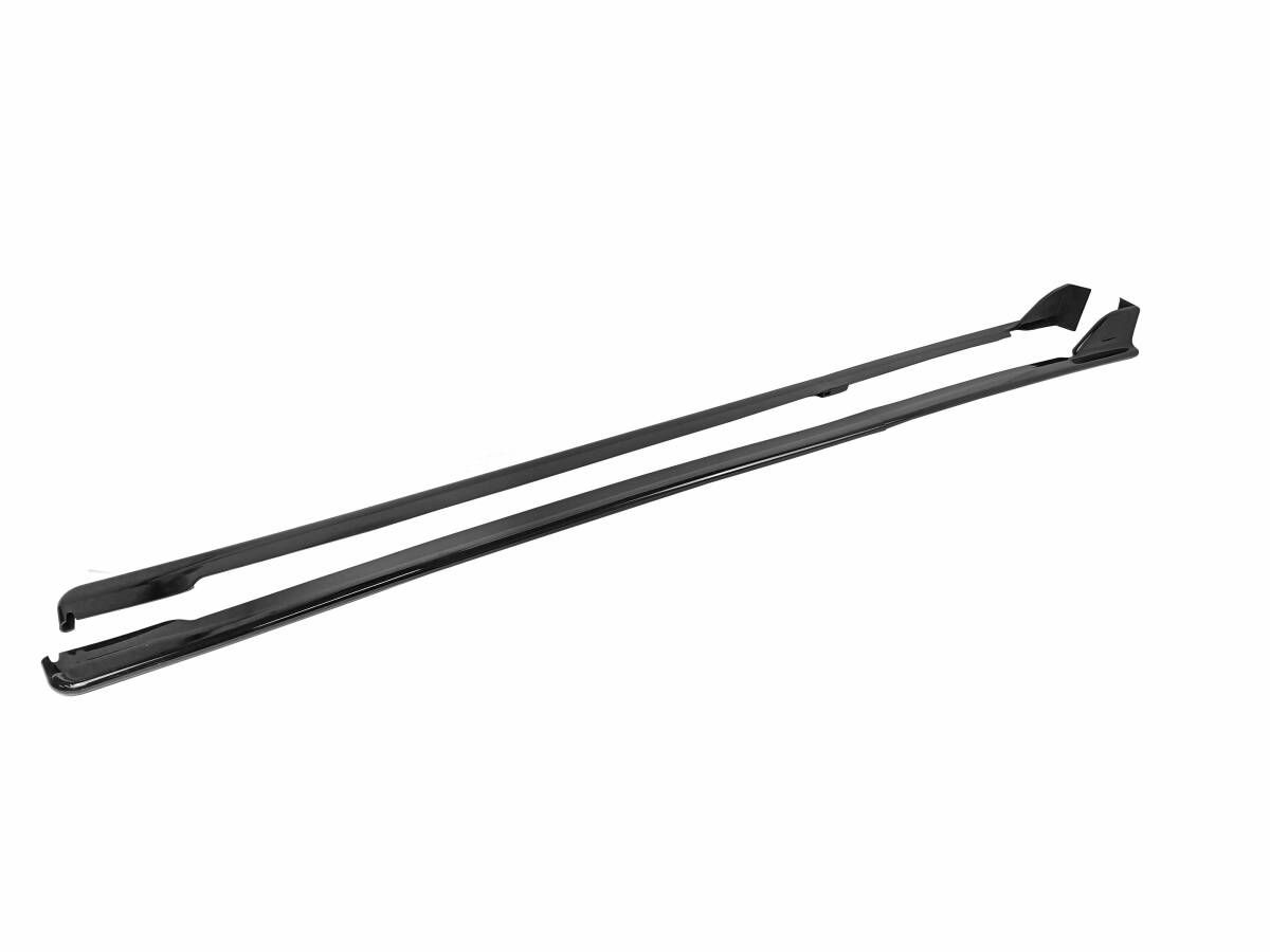 クリスタルブラックシリカ#D4S 塗装対応 スバル WRX VA系 S4 STI セダン STI サイドスカートスポイラー エアロ サイドステップスポイラー_5