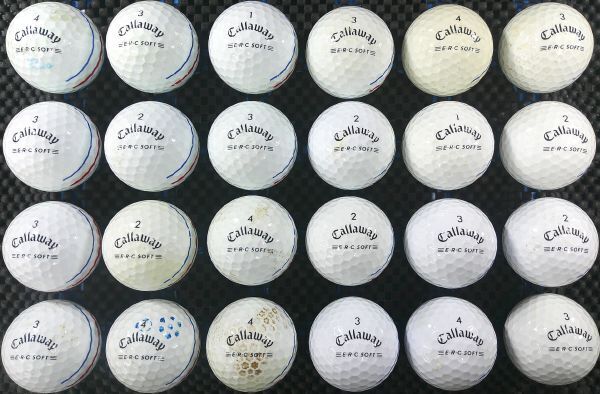[G3M-13C] Callaway ERC SOFT Triple Track 2021年モデル ホワイト 24球 キャロウェイ トリプルトラック ロストボール_3