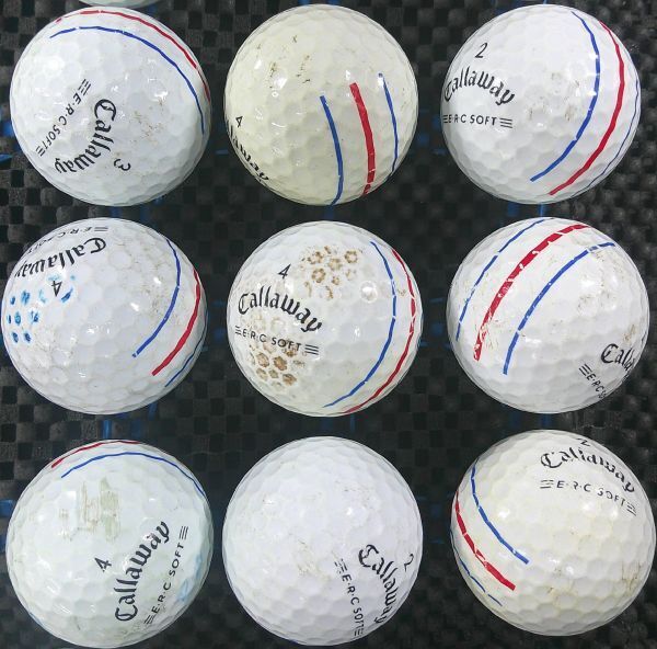 [G3M-13C] Callaway ERC SOFT Triple Track 2021年モデル ホワイト 24球 キャロウェイ トリプルトラック ロストボール_5