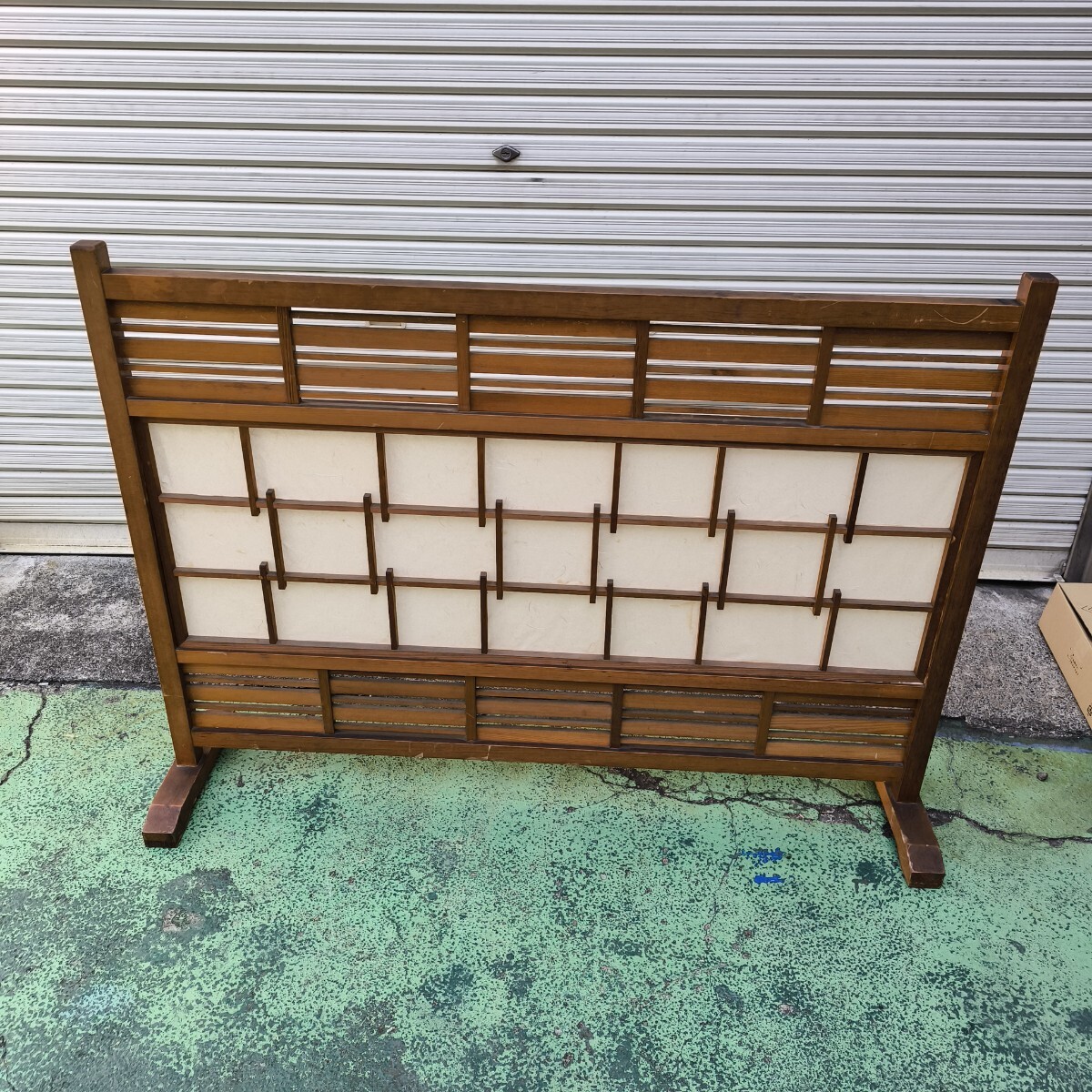 ♪【昭和レトロ 屏風】レトロ 目安サイズ 幅約123×奥行30×高さ90cm 