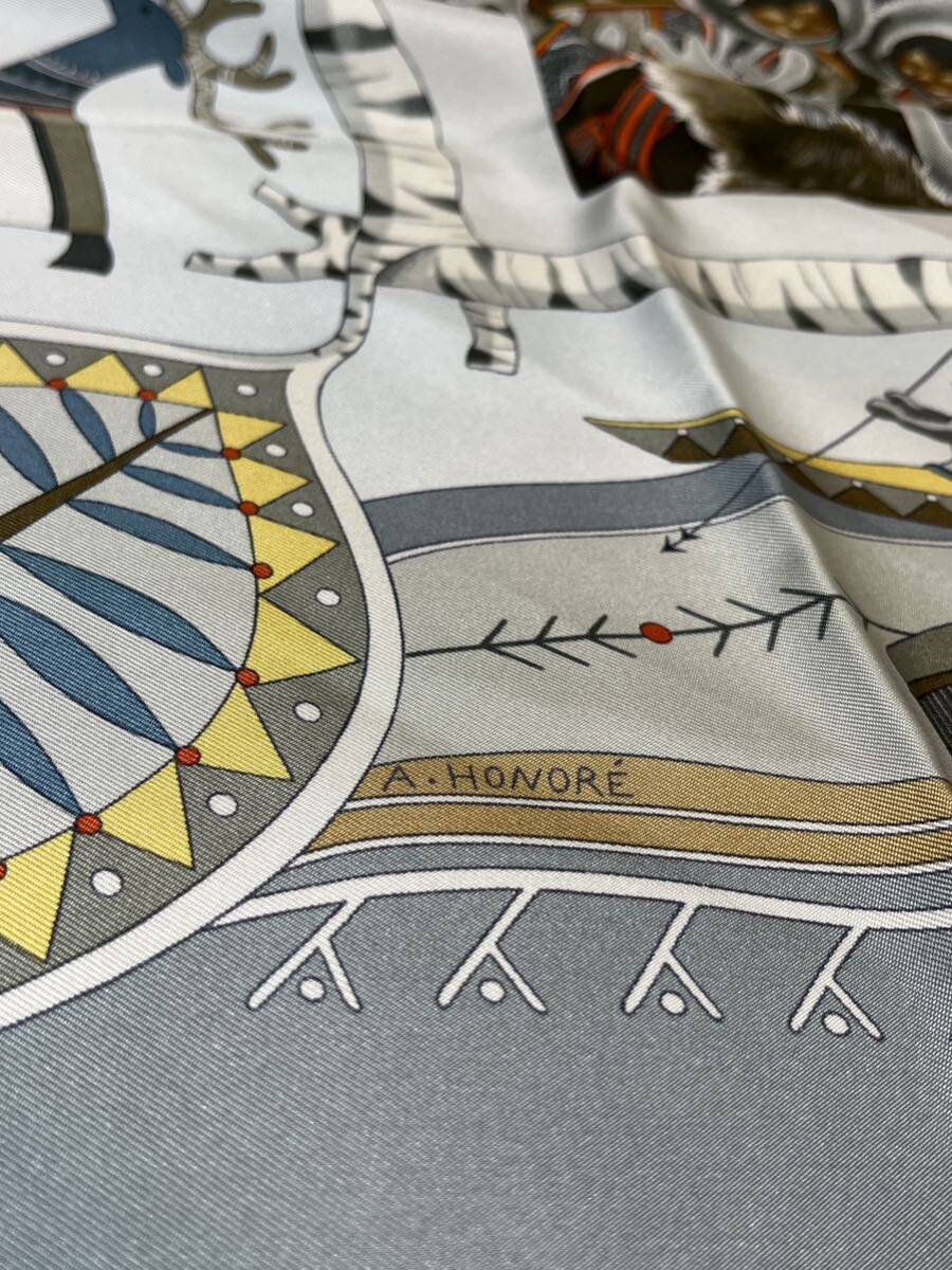 ○エルメス スカーフ HERMES 大判スカーフ LA VIE DU GRAND NORD カレ