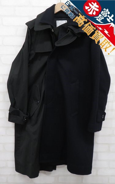 3J4978/sacai ドッキング アシンメトリー コート 19-02040M サカイ_1