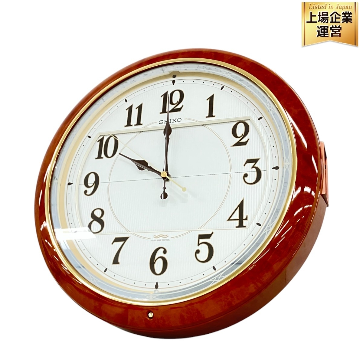 SEIKO RE559H からくり時計 電波 掛け時計 中古 K9347826(アナログ