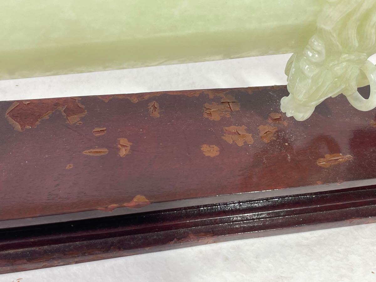 翡翠 置き物　骨董　インテリア アンティーク　 置物　材質不明 刀 剣 _3