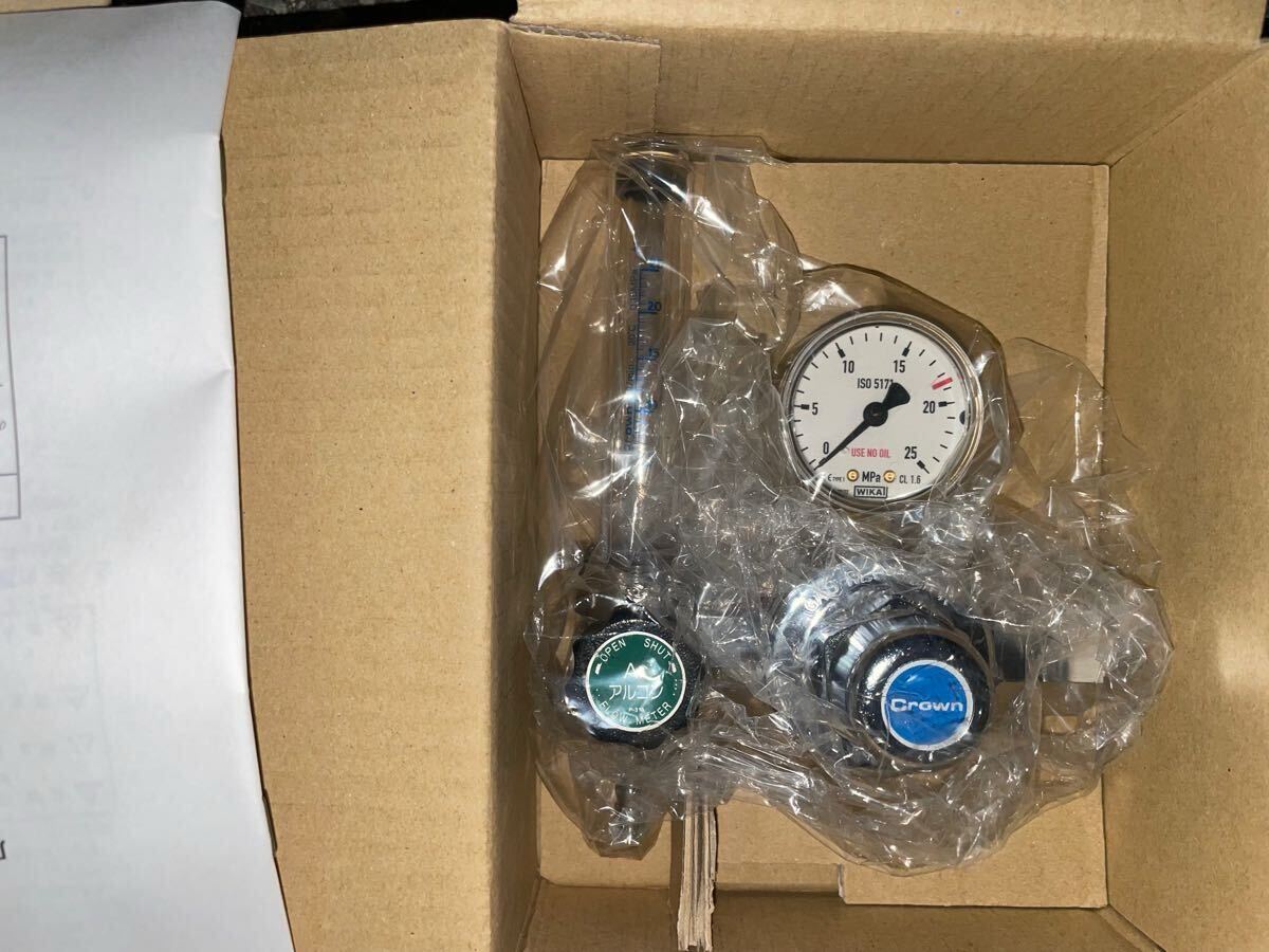 【新品】Crown 流量計付調整器 TIG溶接機用 Ar(アルゴンガス) FR-I _2