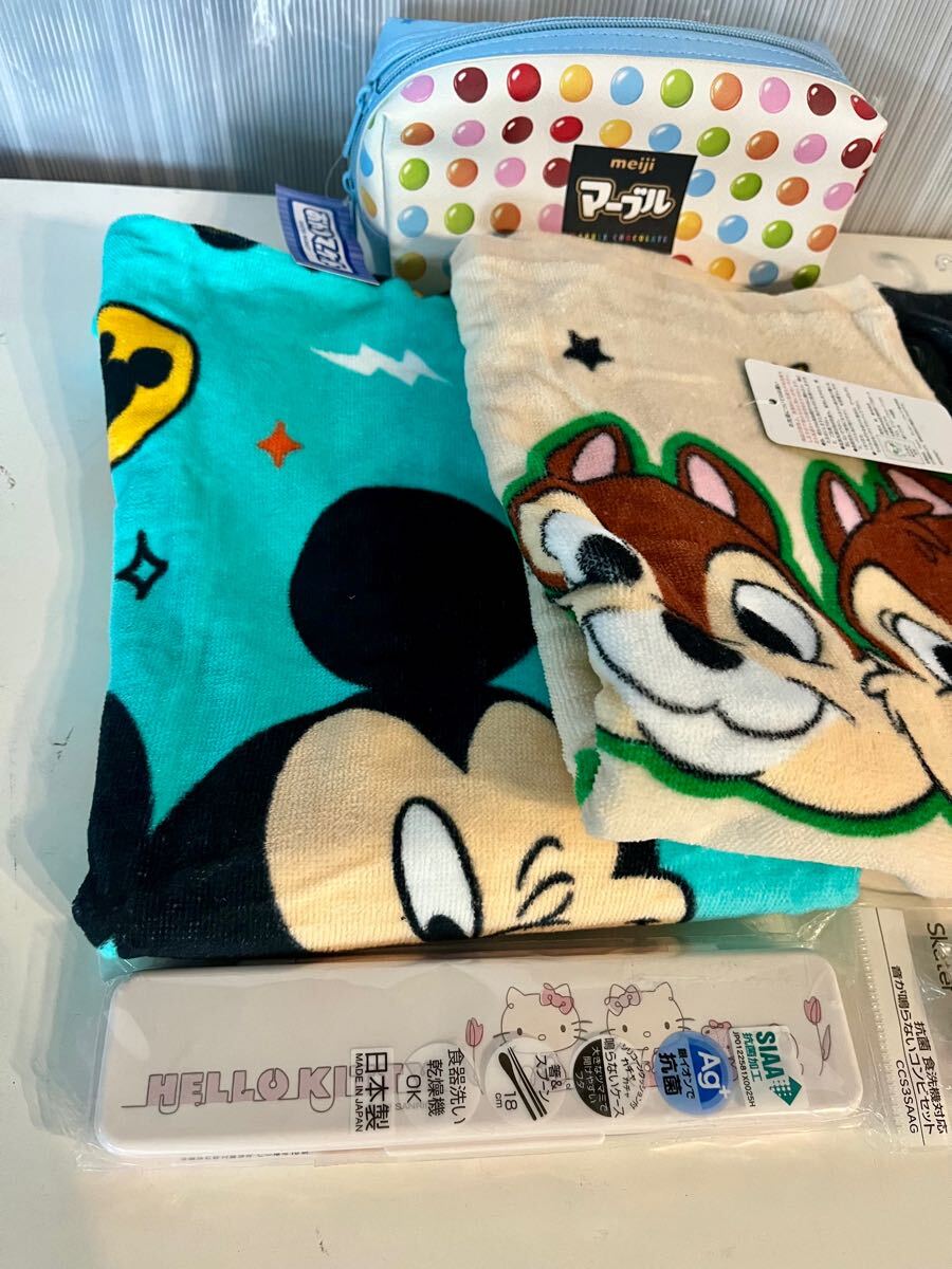 キャラクターグッズ ディズニー マーブルチョコ サンリオ ハローキティ タオル お箸セット TOMMY ハンカチ E0235_2
