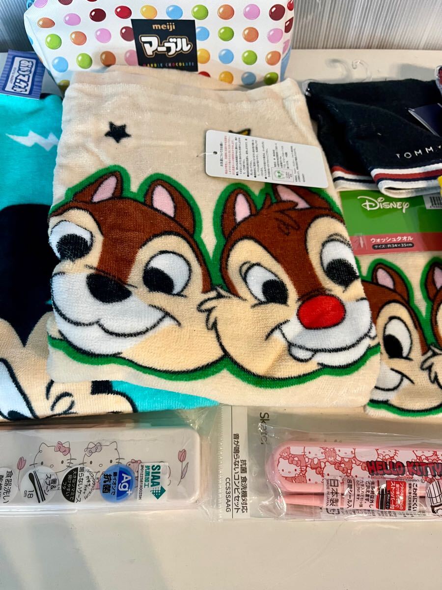 キャラクターグッズ ディズニー マーブルチョコ サンリオ ハローキティ タオル お箸セット TOMMY ハンカチ E0235_4