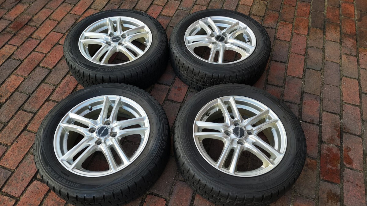 ★中古品★スタッドレスタイヤ・アルミホイール4本セット★195/60R15_1