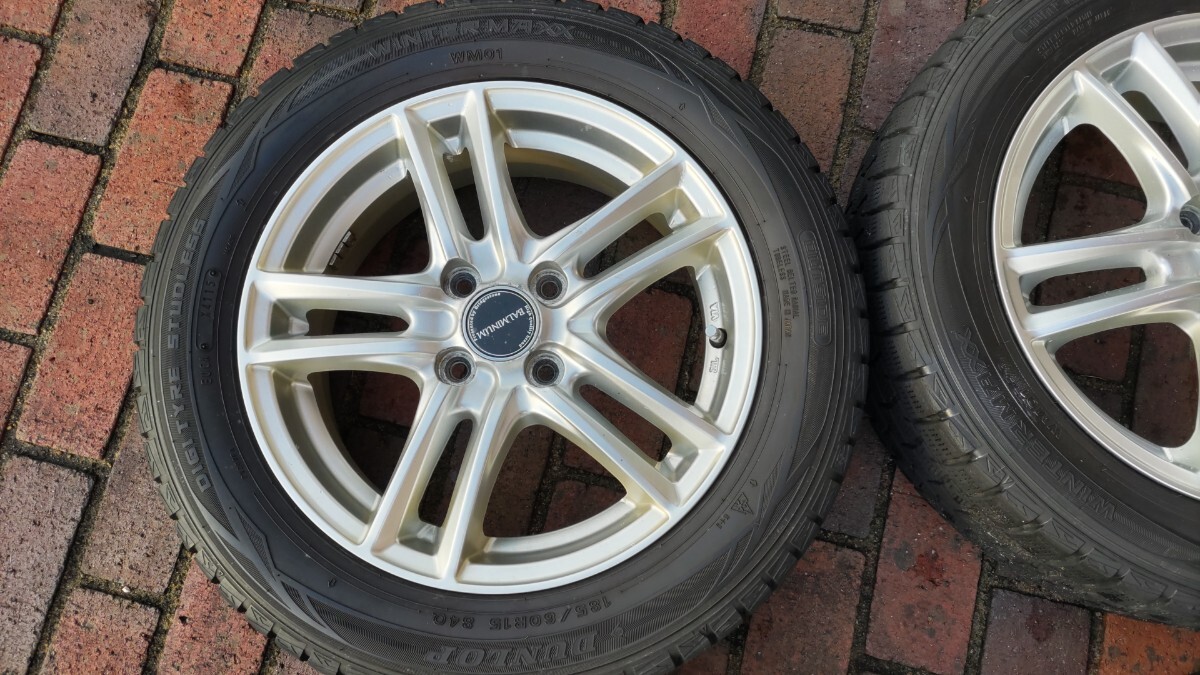 ★中古品★スタッドレスタイヤ・アルミホイール4本セット★195/60R15_2