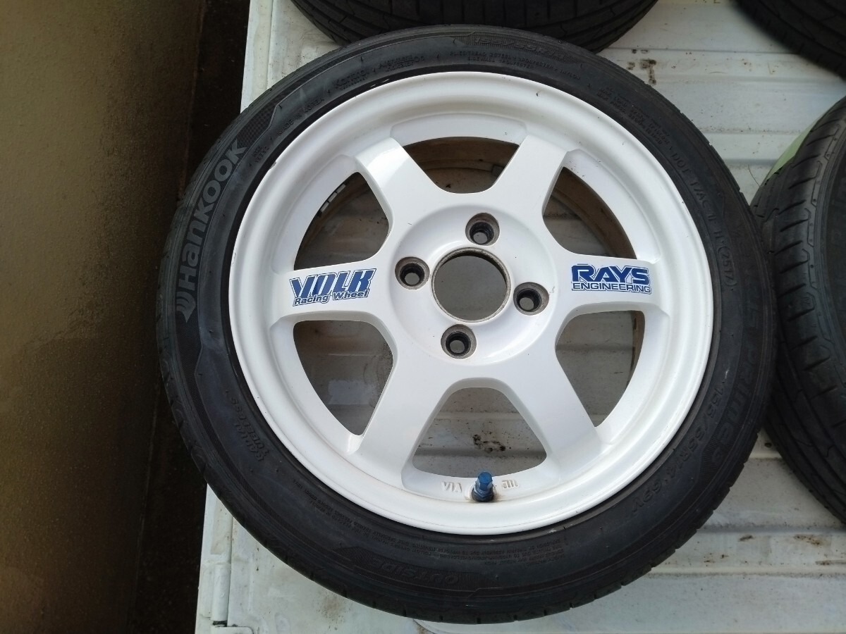 RAYS VOLK Racing TE37 14インチ 6J +38 100-4H レイズ ブロンズ 鍛造 