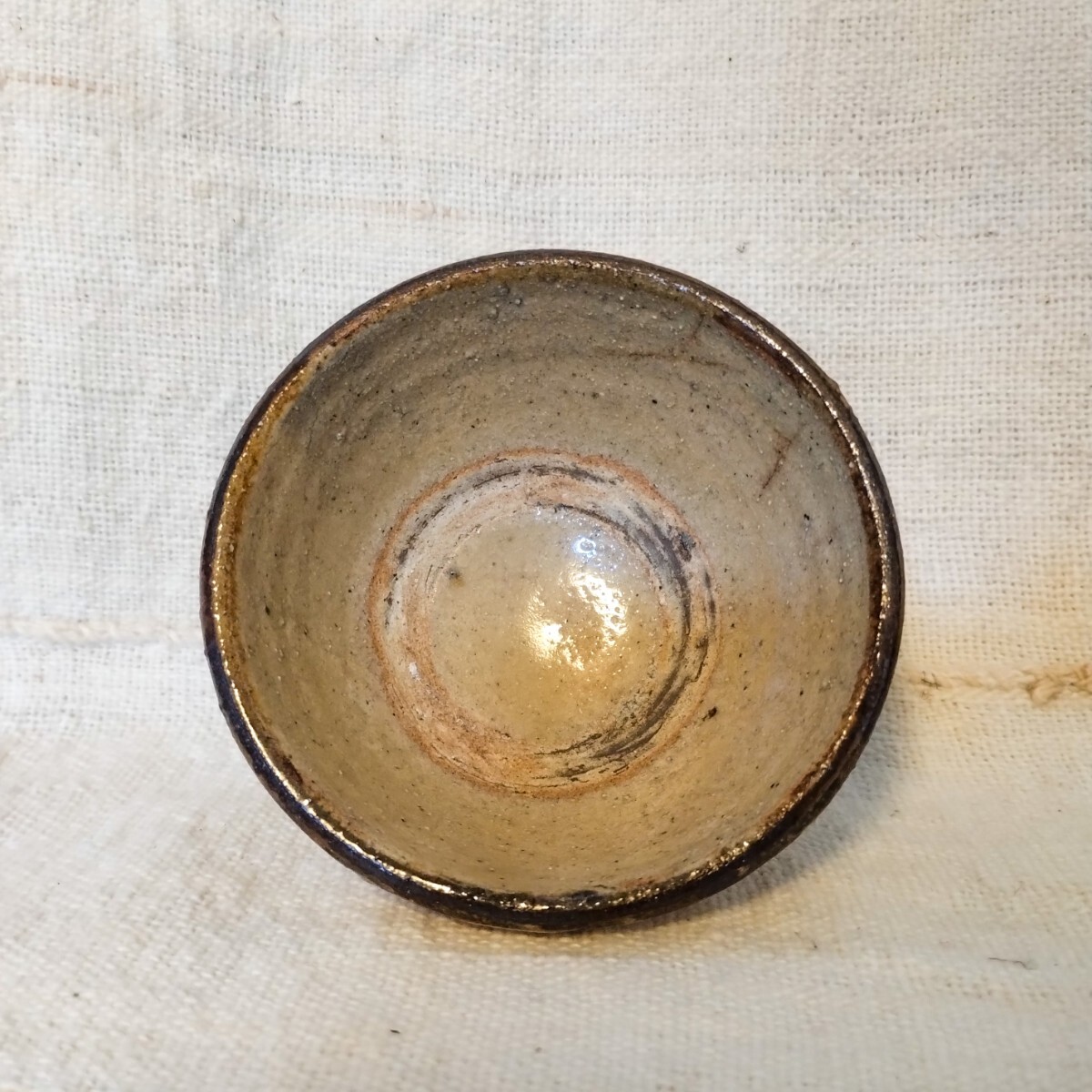 壺屋焼 金城次郎 壺屋時代 白マカイぐい呑 検) 金城次郎窯 酒器 盃