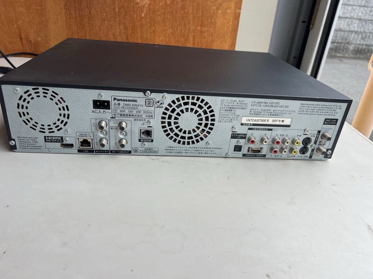 Panasonic DIGA VHS/HDD/DVDレコーダー DMR-XW41V リモコンなし(HDD