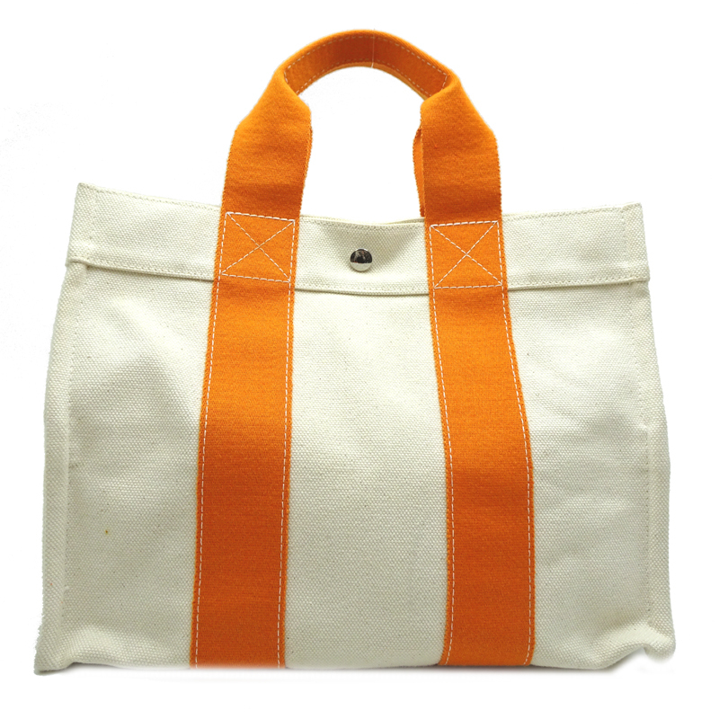 飯能本店］HERMES エルメス ボラボラ PM トートバッグ コットン