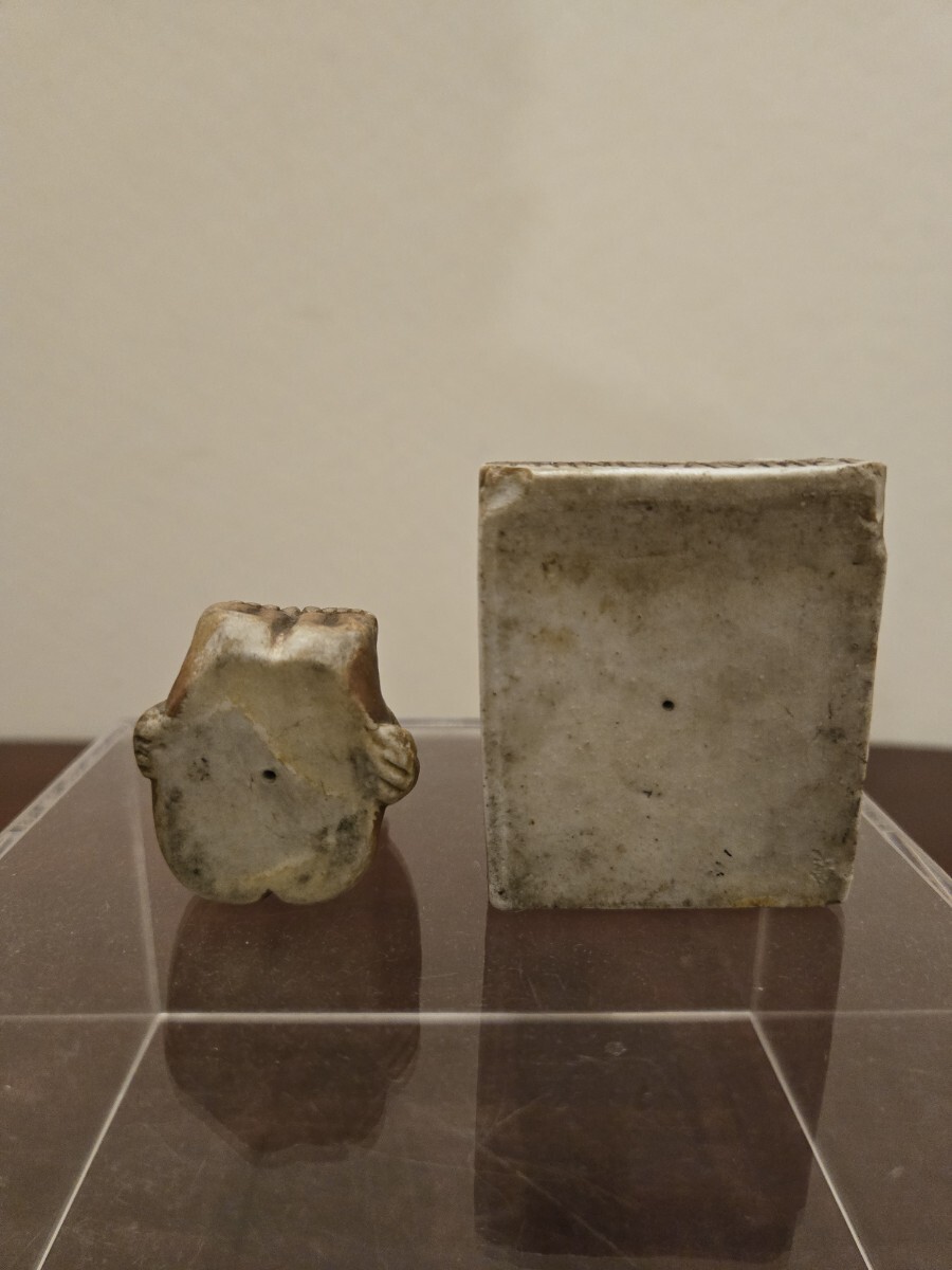 ビンテージ ビリケン USA 陶器製 BILLIKEN アンティーク 当時物 オブジェ 縁起物 時代物 ビリケン像 福の神 幸運の神 希少_10