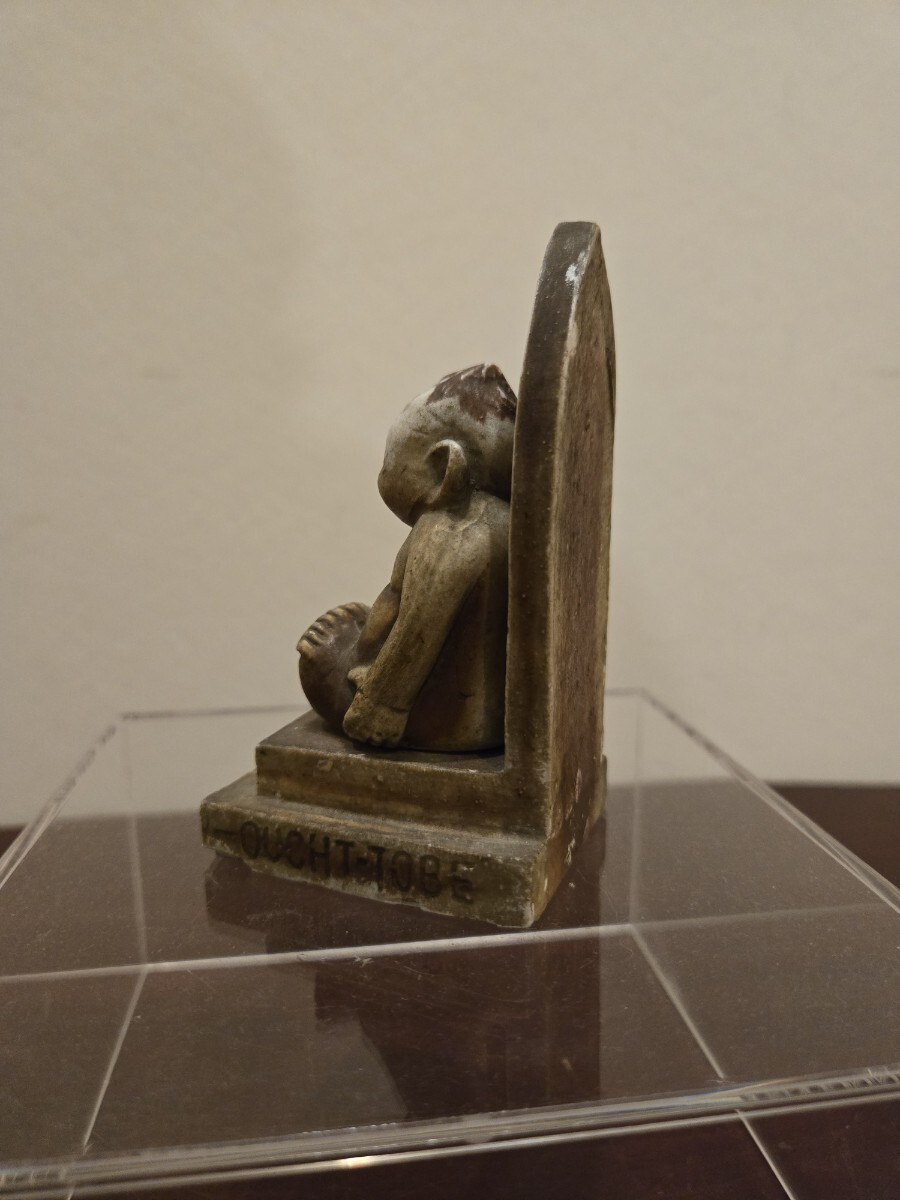 ビンテージ ビリケン USA 陶器製 BILLIKEN アンティーク 当時物 オブジェ 縁起物 時代物 ビリケン像 福の神 幸運の神 希少_3