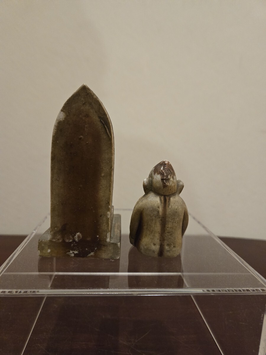 ビンテージ ビリケン USA 陶器製 BILLIKEN アンティーク 当時物 オブジェ 縁起物 時代物 ビリケン像 福の神 幸運の神 希少_6