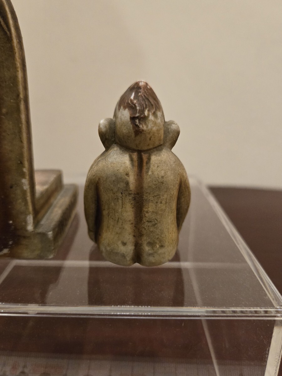 ビンテージ ビリケン USA 陶器製 BILLIKEN アンティーク 当時物 オブジェ 縁起物 時代物 ビリケン像 福の神 幸運の神 希少_7