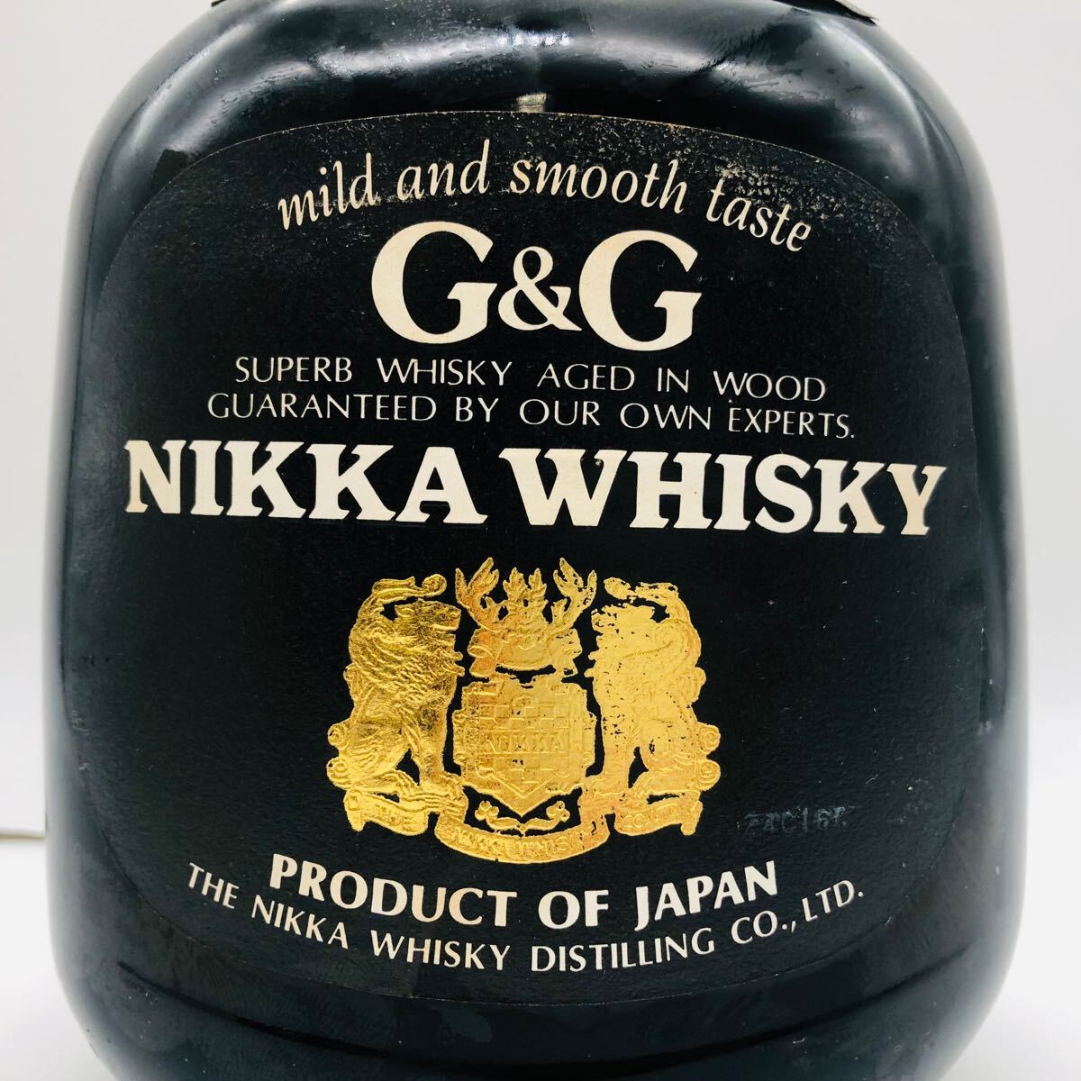 東京都限定発送【未開栓】NIKKA ニッカ ウィスキー G&G 黒ボトル 黒