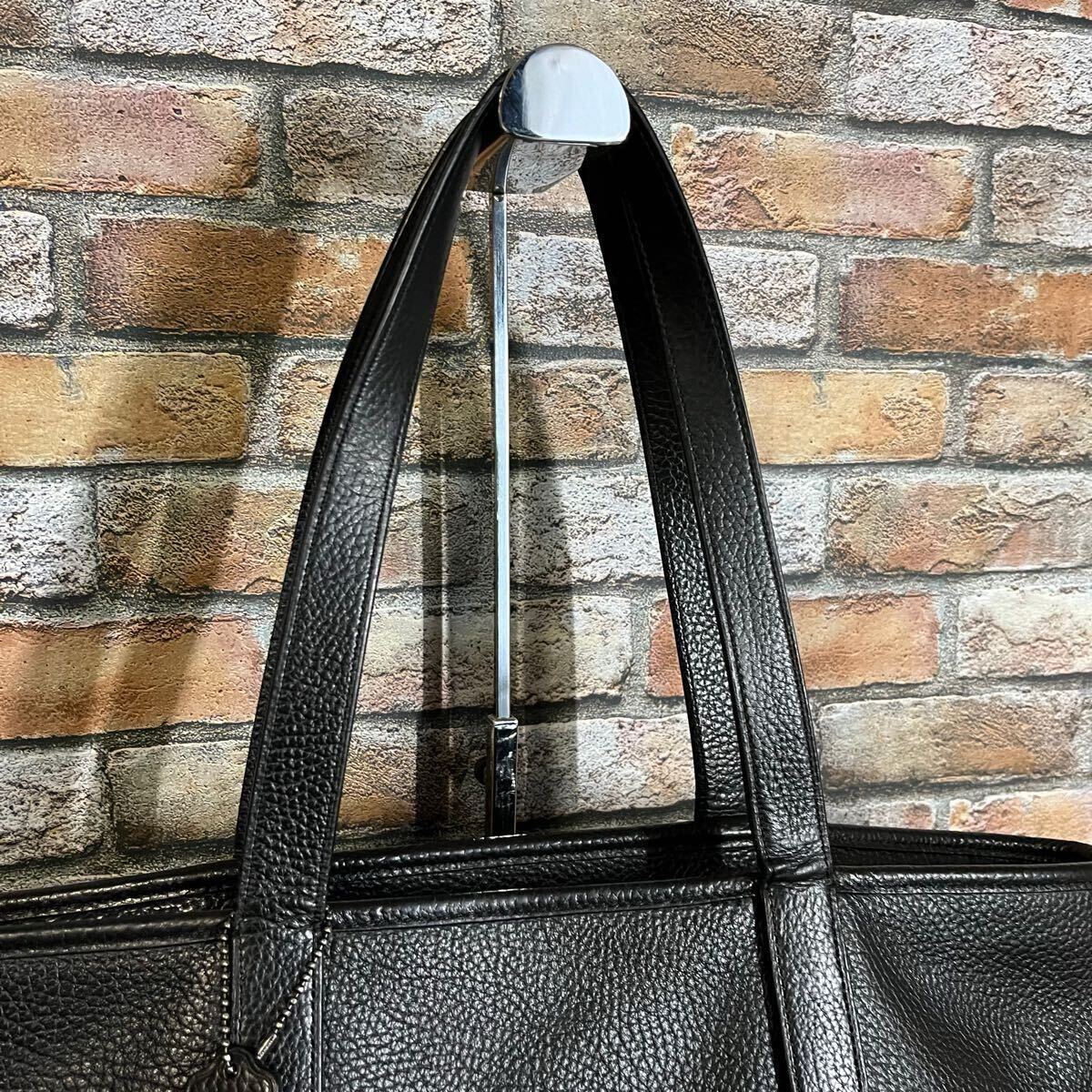 状態良!! A4可 COACH コーチ ビジネス トートバッグ メンズ レザー