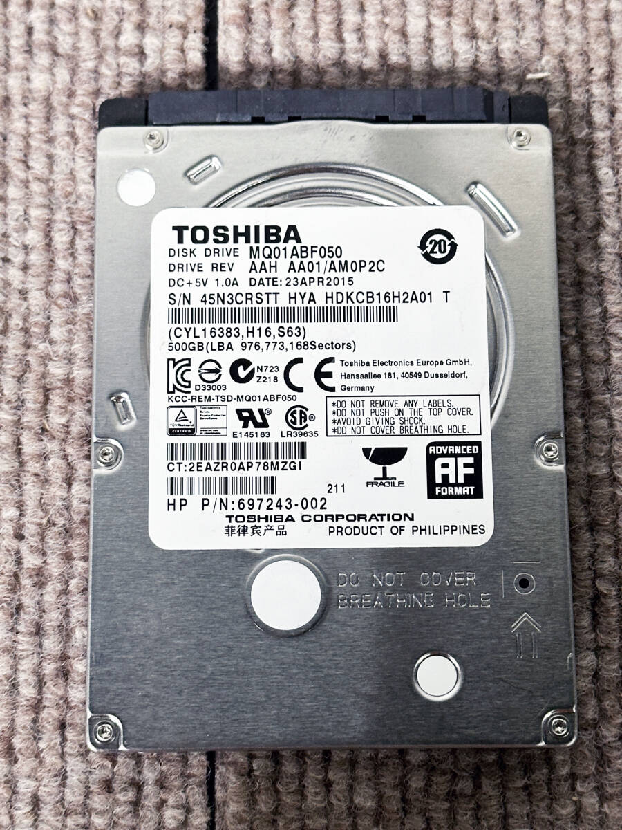 ★ 中古★8個セット★2.5インチ HDD SATA 250GB～500GB /日立/東芝/HGST/FUJITSU【HDD まとめ】E8F3_10