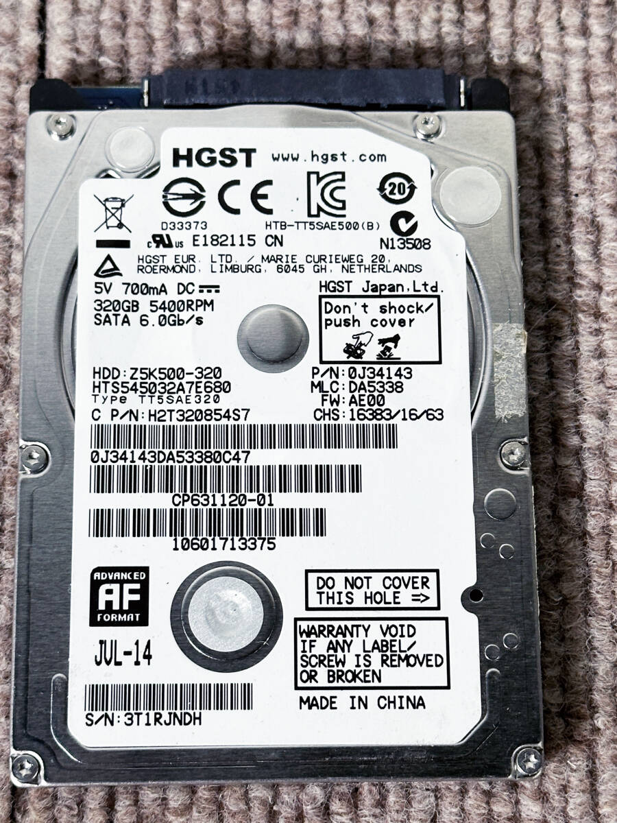 ★ 中古★8個セット★2.5インチ HDD SATA 250GB～500GB /日立/東芝/HGST/FUJITSU【HDD まとめ】E8F3_4