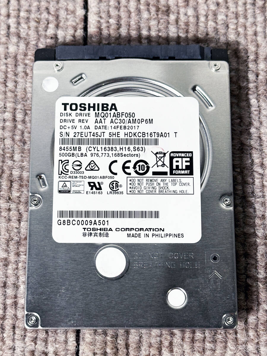 ★ 中古★8個セット★2.5インチ HDD SATA 250GB～500GB /日立/東芝/HGST/FUJITSU【HDD まとめ】E8F3_7
