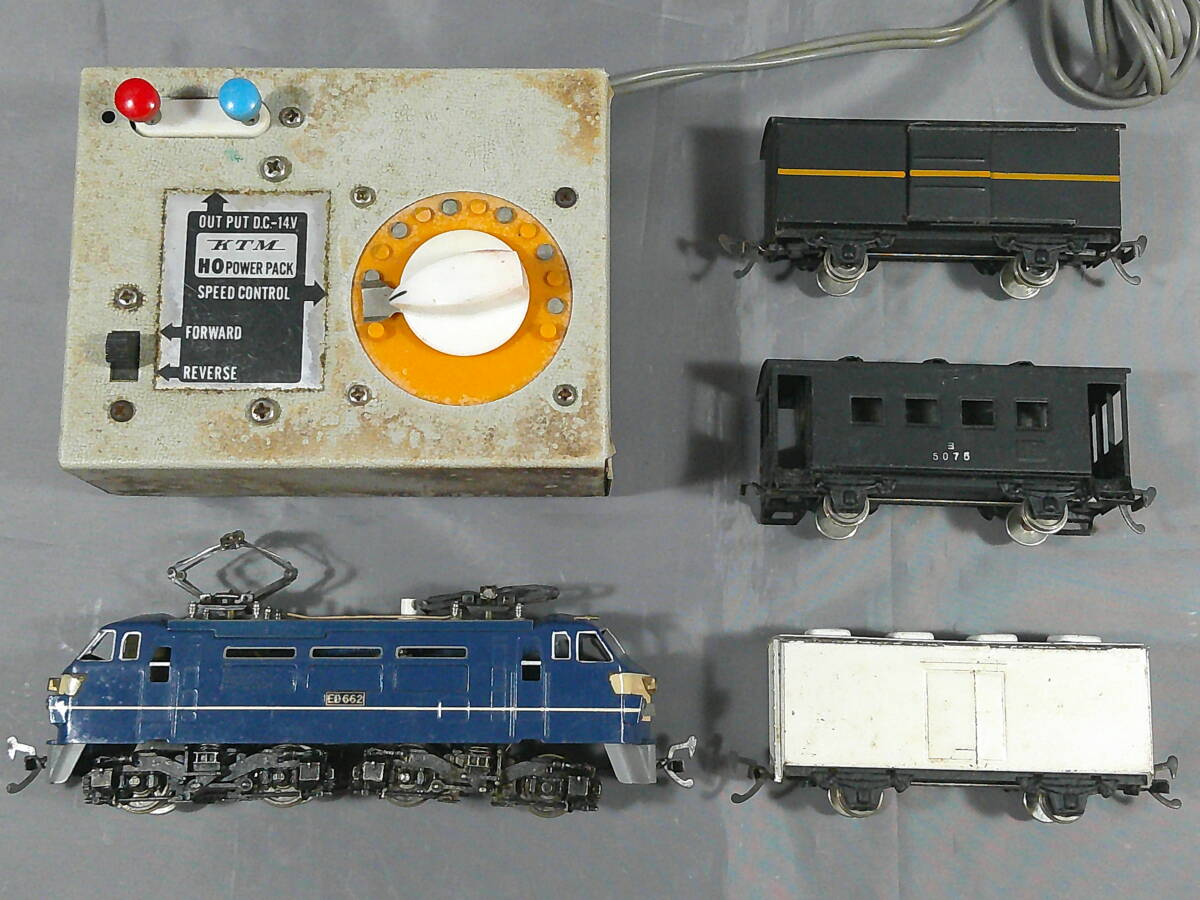 動作不能）古いおもちゃ『KTM たのしいHOゲージ 鉄道模型セット 基本