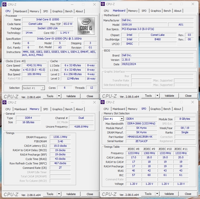 ★★ 爆速 極美品 Office2021付き DELL Vostro 3681 i5 10500 MEM16GB SSD256GB 新品HDD1TB Bluetooth WiFi Win11Pro ★★_4