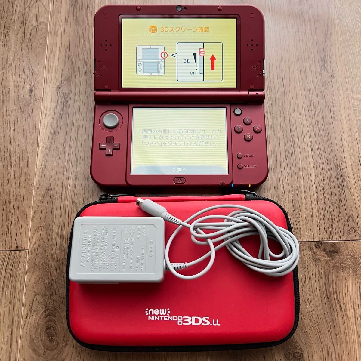 Nintendo 任天堂 New 3DS 3DSLL LL RED-001 ニンテンドー3DS レッド
