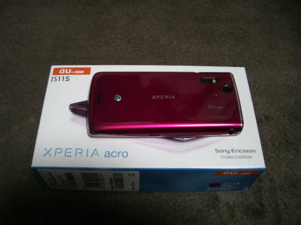 ★未使用★ au Xperia aｃro IS11S (ルビー）_2