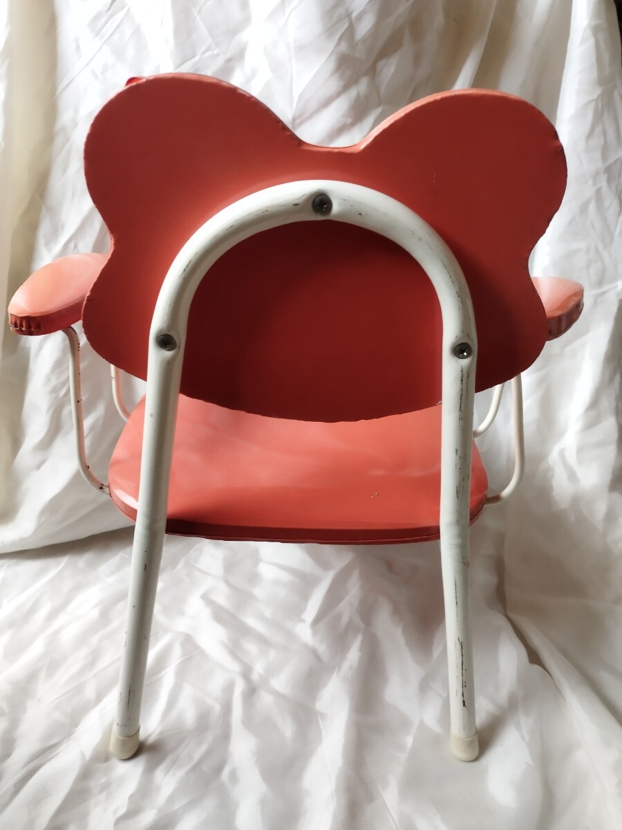 昭和レトロ ケロヨン カエルの子供椅子 音が鳴るイス 当時物(雑貨