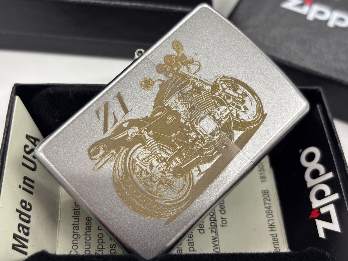 カワサキ Z1 3面加工 ジッポー ケース ZIPPO CASE オイルライター Zippo 喫煙具 Kawasaki z900 ライター_2